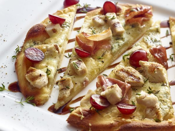 Chicken and Grape Crispy Flatbread