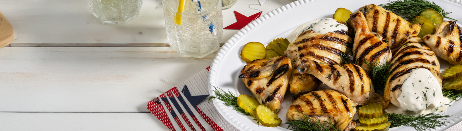 Pickle-Brined Grilled Chicken with Alabama White Sauce