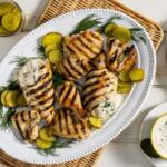 Pickle-Brined Grilled Chicken with Alabama White Sauce