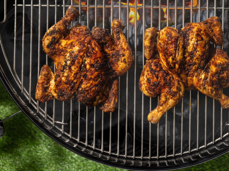Grilled Adobo Cornish Hens