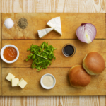 Apricot Brie Grilled Chicken Burgers