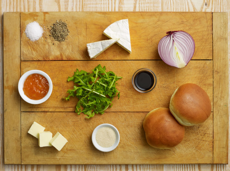 Apricot Brie Grilled Chicken Burgers