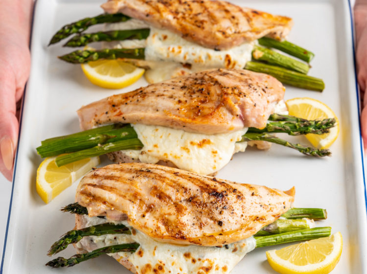 Asparagus-Stuffed Grilled Chicken Breast