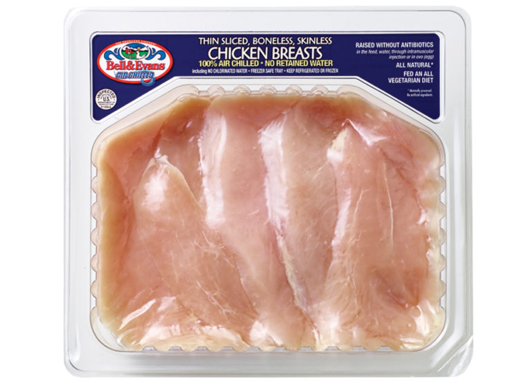 Bell & Evans Thin Sliced Boneless Skinless Chicken Breasts