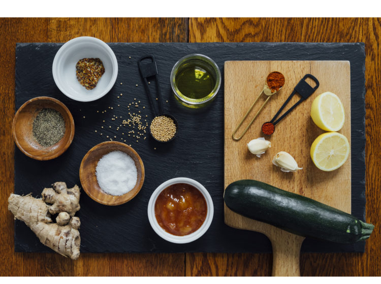 Grilled Lemon Ginger Boneless, Skin-on Chicken Legs