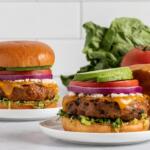 Grilled Black Bean and Chicken Burger