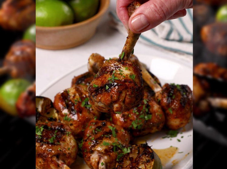 Blackened Chicken Drumstick Lollipops