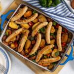 Sage Chicken Sausage, Potato and Pepper Breakfast Bake