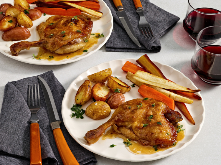 Brown Sugar-Bourbon Braised Duck Legs