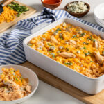 Pulled Buffalo Chicken Mac-and-Cheese