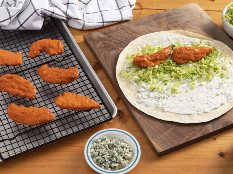 Buffalo Chicken Party Pinwheels