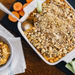Pretzel Crusted Buffalo Chicken Dip
