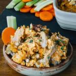 Pretzel Crusted Buffalo Chicken Dip