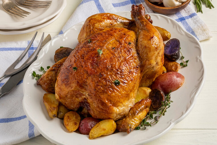 Buttermilk-Brined Roasted Chicken