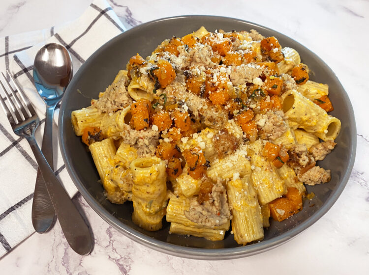 Creamy Butternut Squash Chicken Pasta