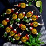 Caprese Pesto Chicken Meatballs
