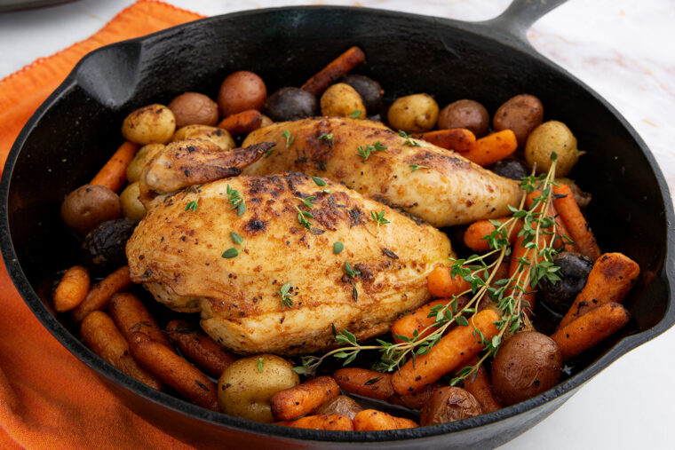 Skillet Half Chicken