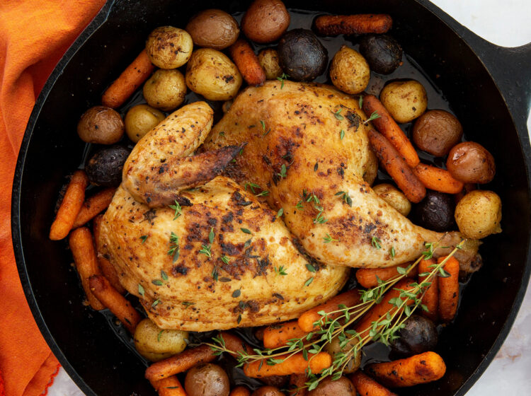 Skillet Half Chicken