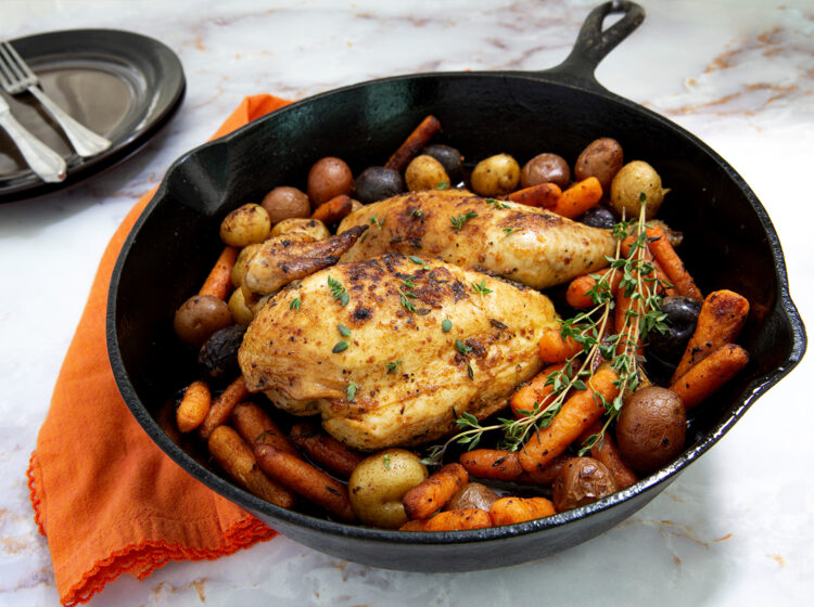 Cast Iron Skillet Roasted Half Chicken - Bell & Evans