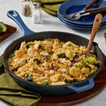 Cheesy Chicken Brussels Sprout Gratin