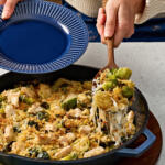 Cheesy Chicken Brussels Sprout Gratin