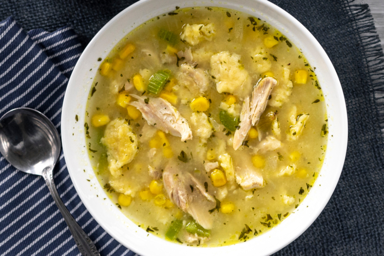 Pennsylvania Dutch Chicken Corn Rivel Soup