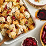 Chicken, Cranberry and Sauerkraut Stuffi ng Casserole