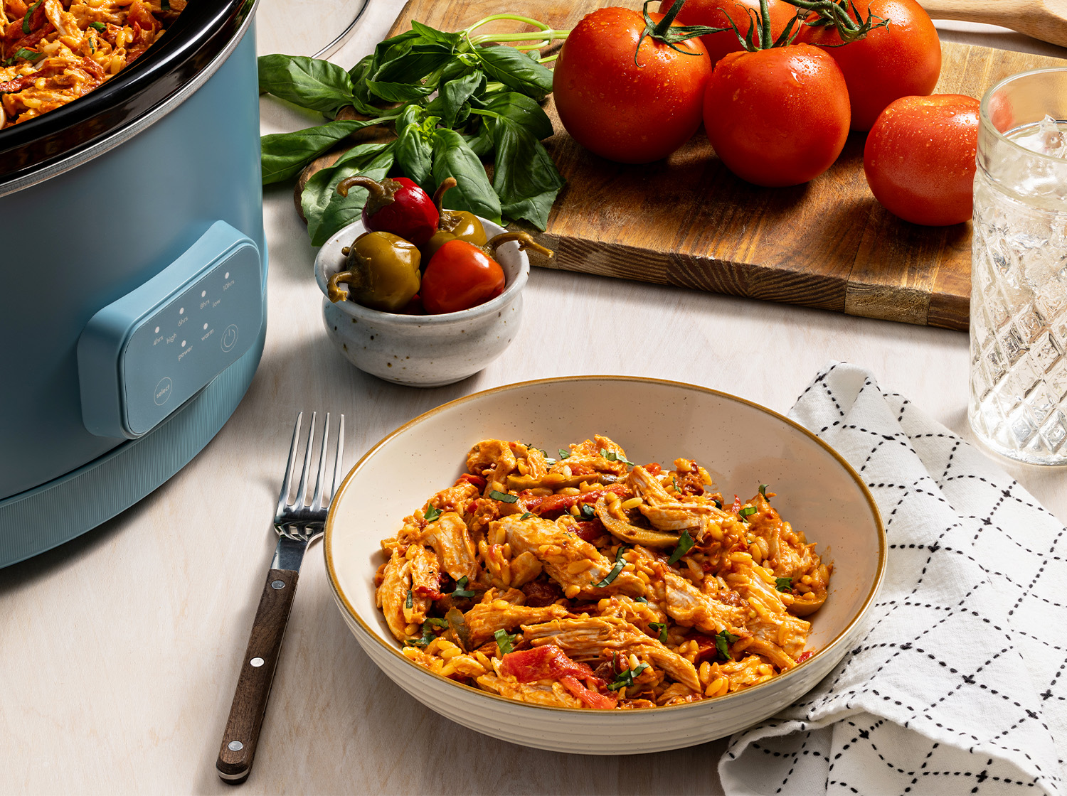 Slow-Cooker Chicken Diavolo with Orzo