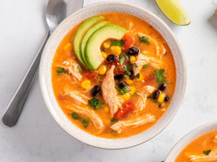 Slow Cooker Chicken Enchilada Soup
