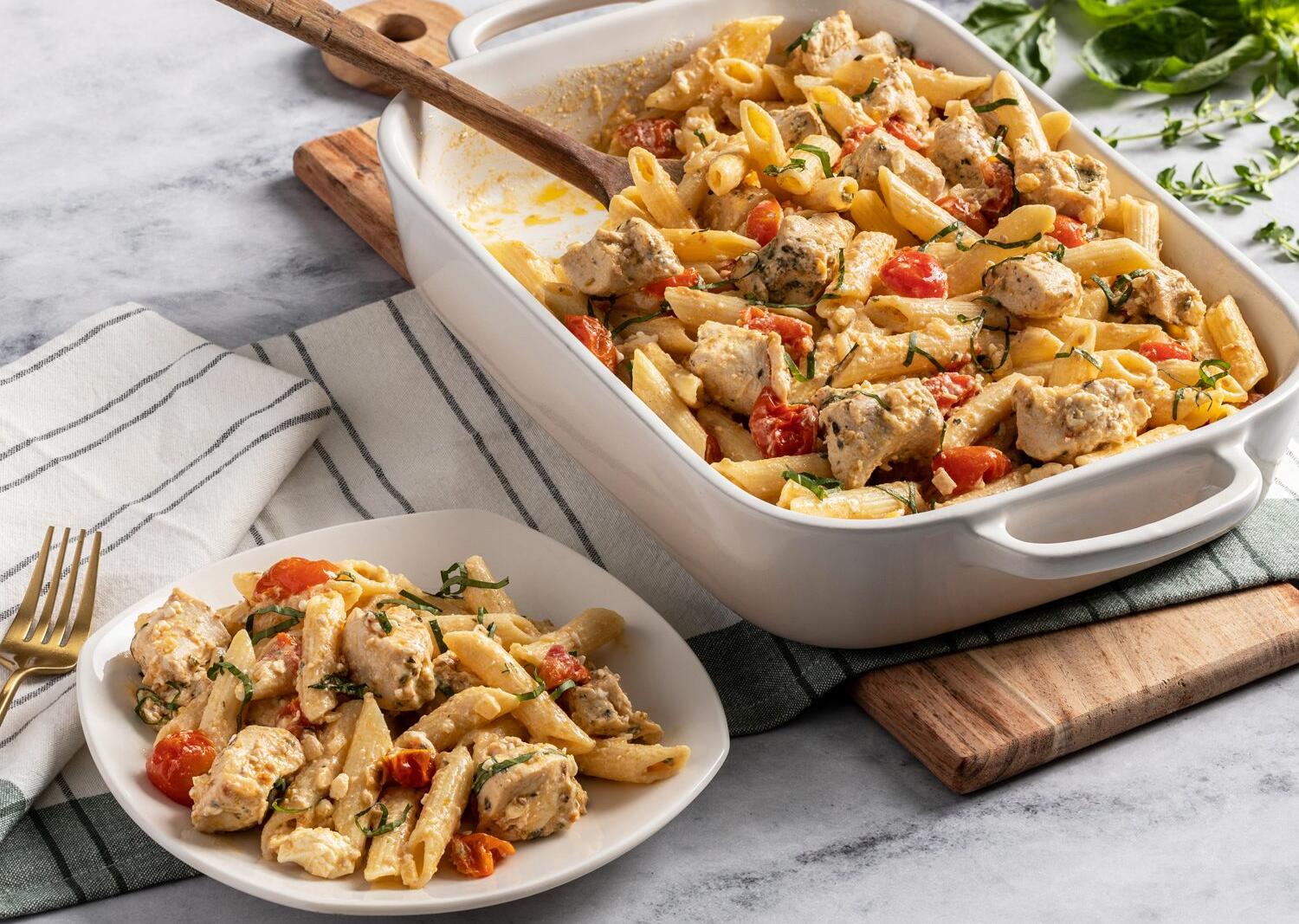 Baked Feta Chicken Pasta