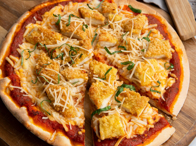 Gluten-Free Dairy-Free Chicken Parmesan Pizza