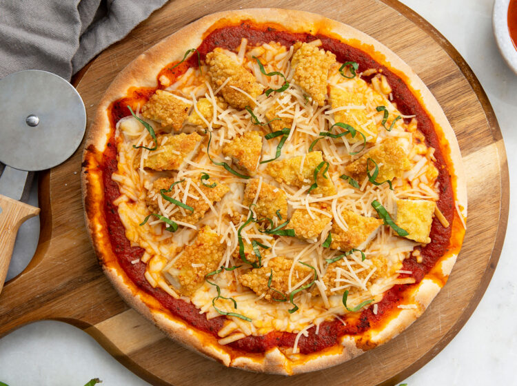 Gluten-Free Dairy-Free Chicken Parmesan Pizza