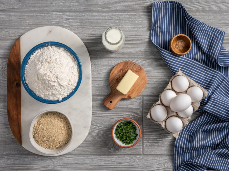 Chicken Schnitzel with Buttered Spaetzle