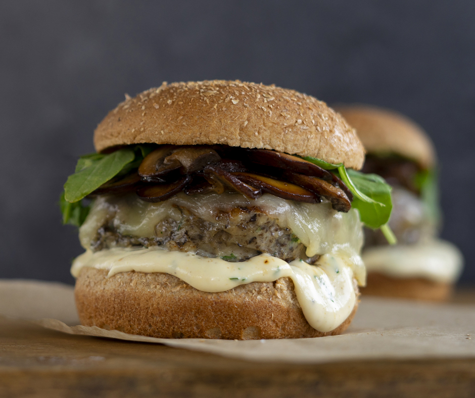 Blended Chicken Marsala Burger Bell & Evans