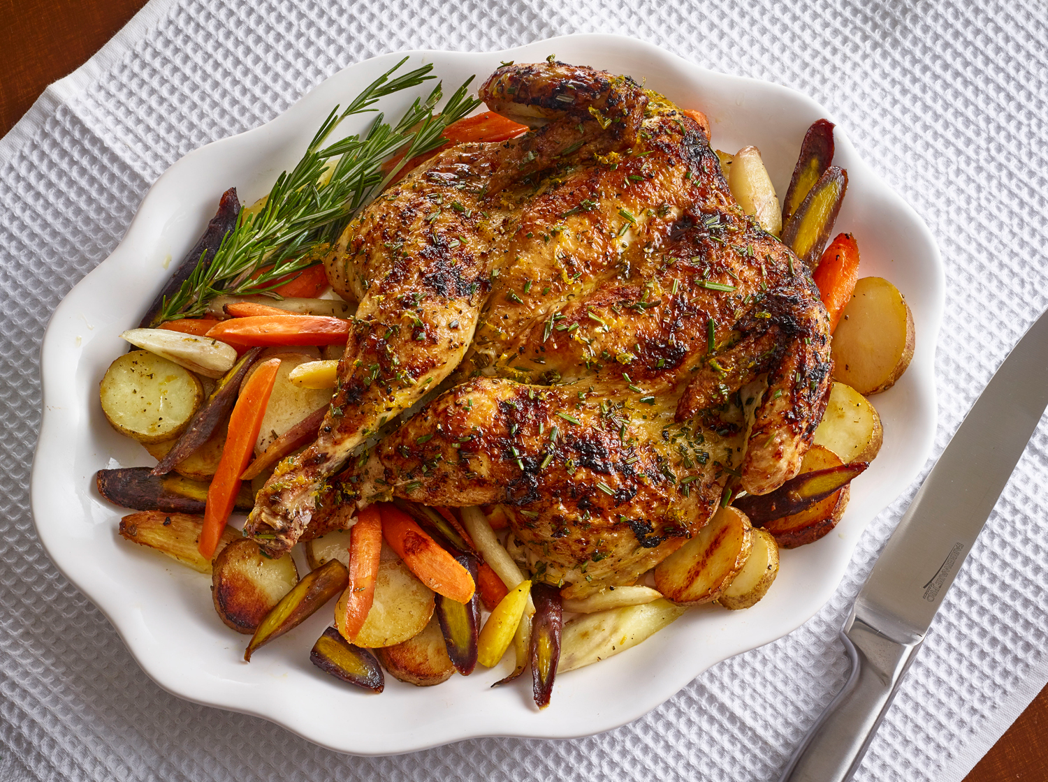 Citrus Rosemary Spatchcock Chicken Recipe