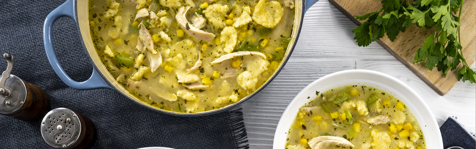 Chicken Corn Rivel - Header