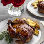 Fig & Rosemary Sticky Glazed Cornish Hens