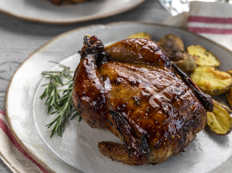 Fig & Rosemary Sticky Glazed Cornish Hens
