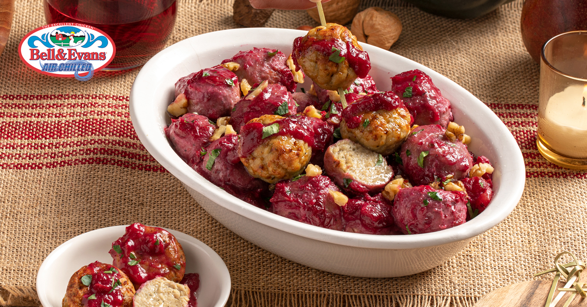 Gluten Free Cranberry Glazed Meatballs - Bell & Evans