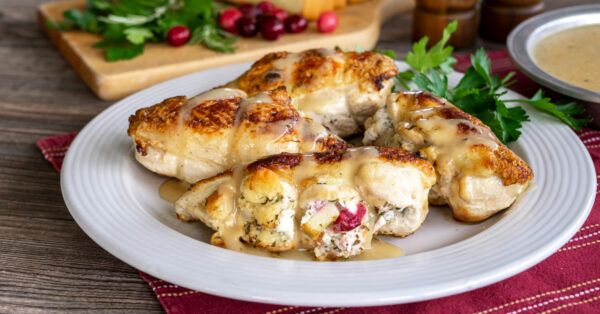 Cranberry Sage Stuffed Chicken Breast