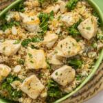 Lemon-Pepper Chicken & Crispy Brown Rice Salad