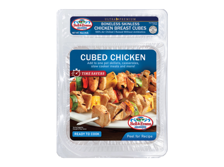 Boneless Skinless Chicken Breast Cubes
