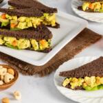 Curry Cashew Chicken Salad Tea Sandwiches