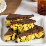 Curry Cashew Chicken Salad Tea Sandwiches