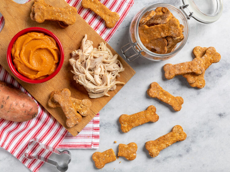 Chicken & Sweet Potato Dog Biscuits