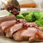 Seared Duck Breast with Pomegranate Reduction