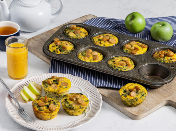 Cheddar and Apple Sausage Egg Muffins