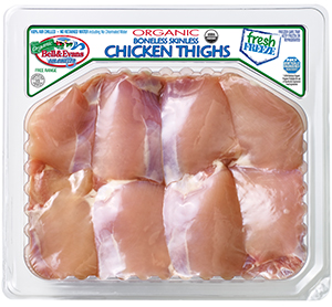 Organic Boneless Skinless Chicken Thighs Fresh Freeze