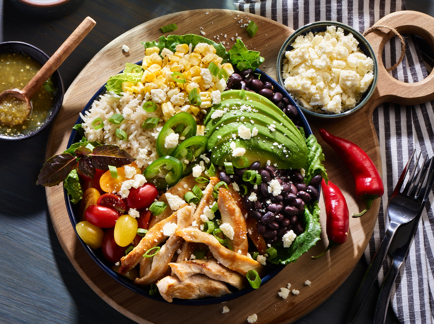 Chicken Fajita Rice Bowl