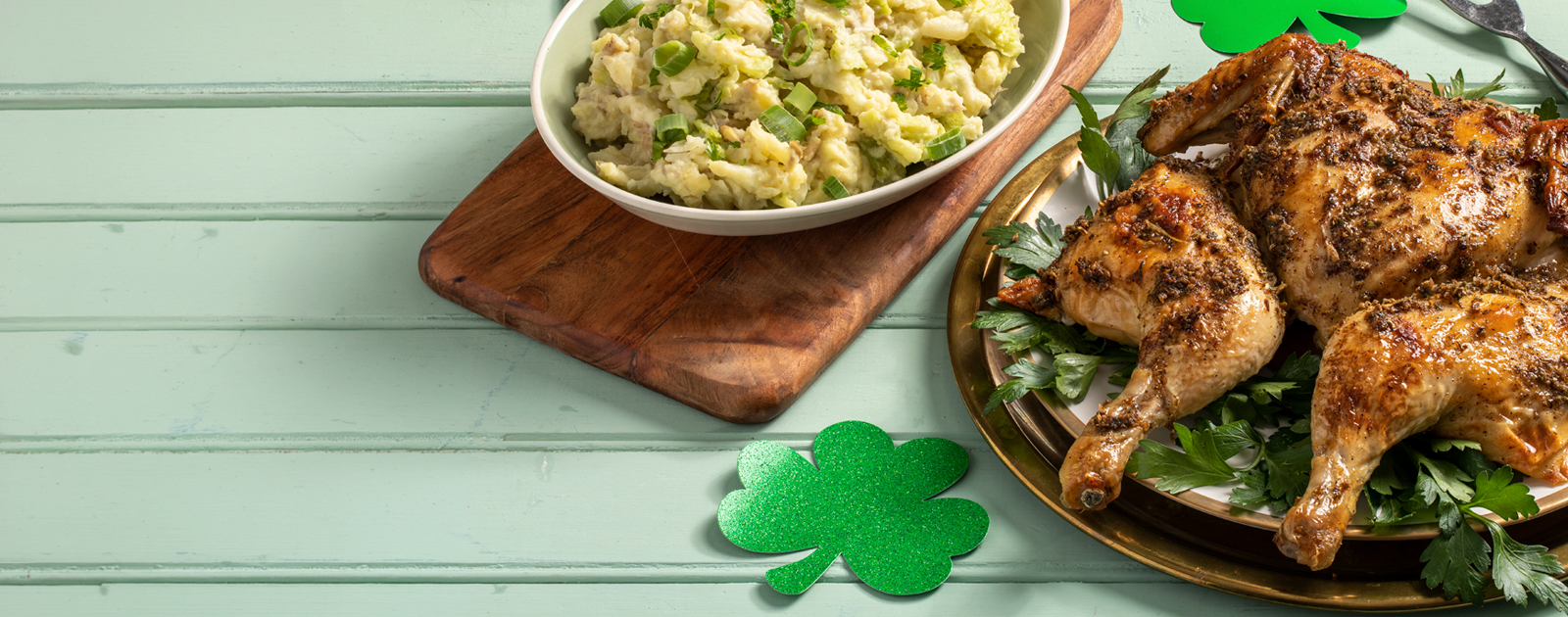 Fennel Herb-Crusted Chicken with Colcannon
